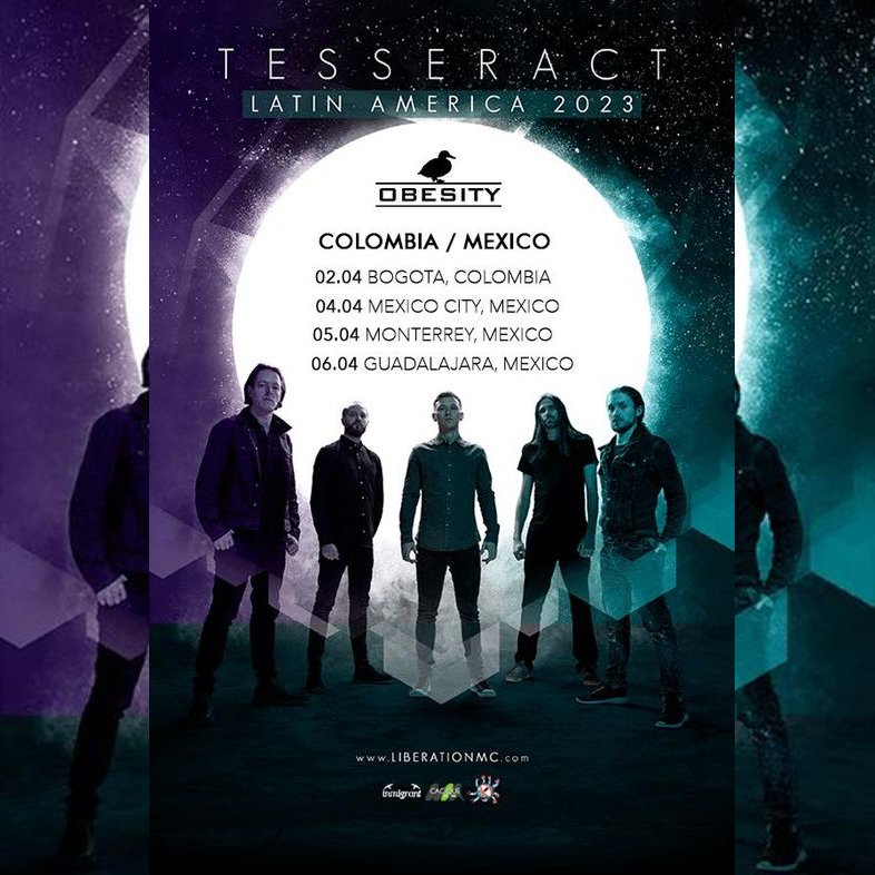 Participando con la banda Obesity, de gira con Tesseract en México y 